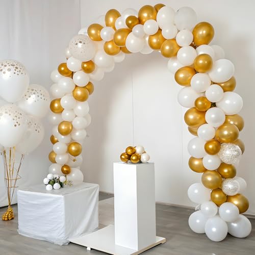 APLANET 150pcs Gold Balloons Different Sizes 18 12 10 5 Inch, Happy New Year Latex Balloons for Gold Themed Birthday Weddi...