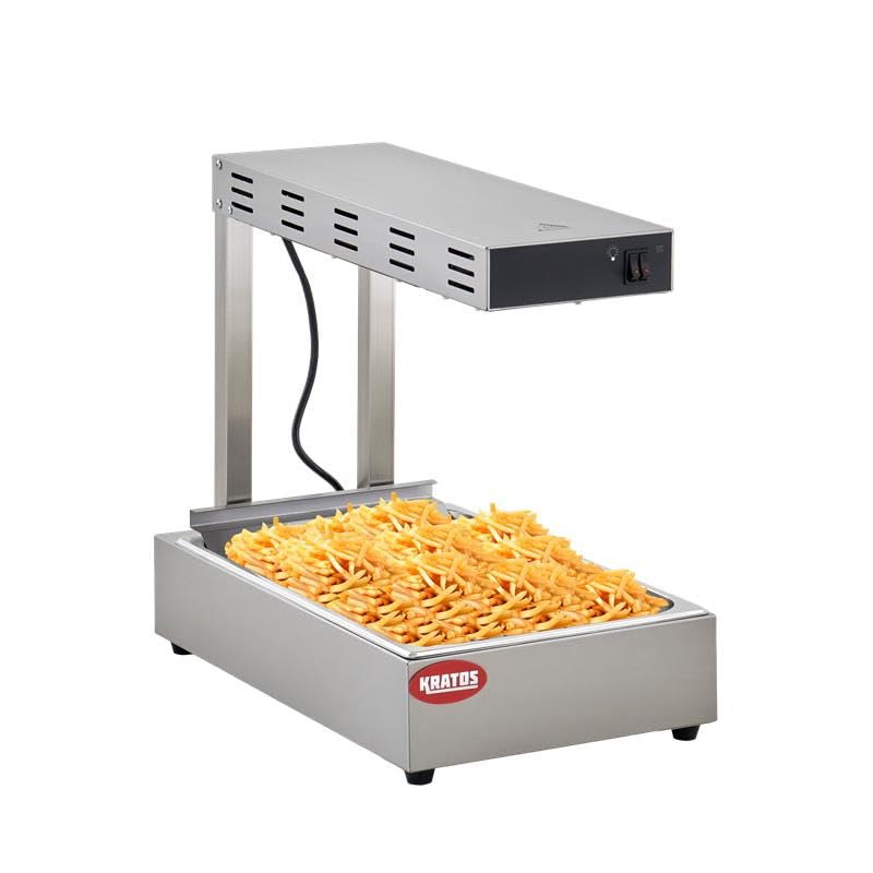 Kratos Commercial French Fry Warmer/Dump Station, Stainless Steel Electric Freestanding Countertop Food Warmer 120V, 1000W (31M-011)