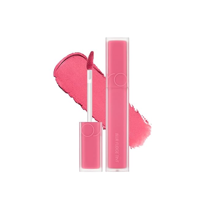 rom&nd BLUR FUDGE TINT | K-Beauty Matte Lipstick | Long-Lasting, Velvety Finish | Blurs Lip Lines & Moisturizes | Versatile Lip & Cheek Color | 15 BERRY FIZZ