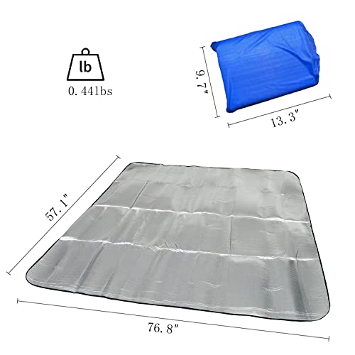 Wind Tour Outdoor Double-Sided Moisture-Proof Aluminum Foil Foam Pad Waterproof and Insulating Foil Mat Picnic Mat Camping...