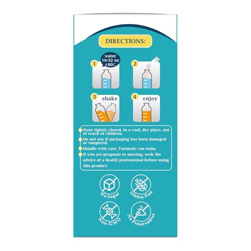 FitRx Electrolytes Powder Packets Passion Fruit, Hydration Packets Sugar Free, Turmeric Electrolyte Drink Mix with Curcumi...