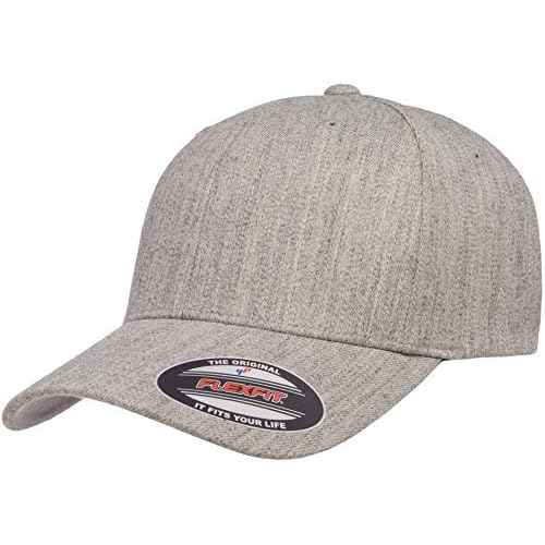 Flexfit Mens Wool Blend Hat, Heather, Small-Medium US Black