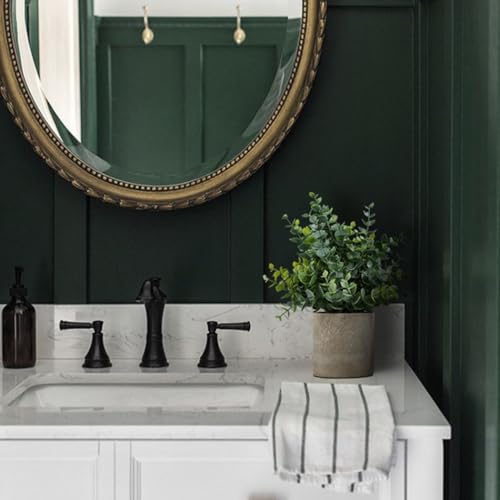 Coferset 2 Pack Small Fake Plants Eucalyptus Potted Artificial Plants for Shelf Desk Home Bathroom Farmhouse Room Coffee T...
