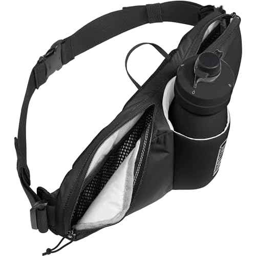 CamelBak Podium Flow 2 Waist Pack for Mountain Biking, Gravel Cycling - Contains 21 oz Podium Dirt Series Bike Bottle, Black