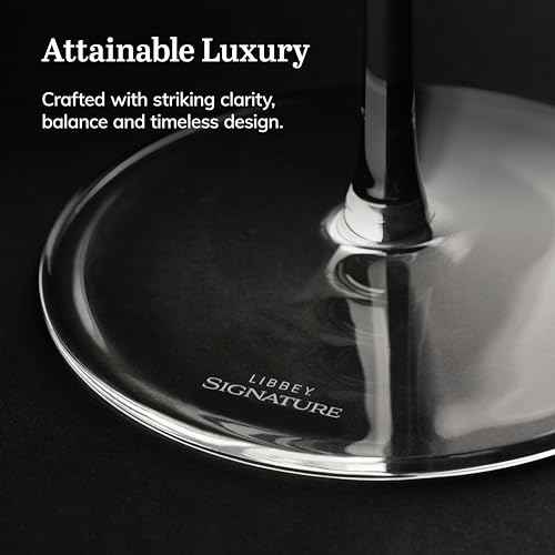 Libbey Signature Kentfield Red and White Wine Glasses Set of 12, Elegant, Dishwasher Safe Glass, Party Wine Glasses for Birthdays, Weddings, & More