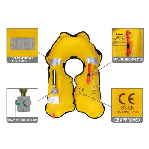 Eyson Inflatable Life Jacket Inflatable Life Vest for Adult Classic Manual