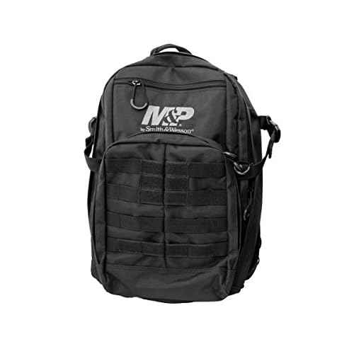 Smith & Wesson M&P Duty Series Small Backpack with Weather Resistance, Ballistic Fabric Construction and MOLLE for Hunting, Range, Travel and Sport, Black