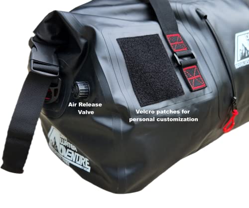 Waterproof Duffel Bag, Marine Grade (60 Liter/15.8 Gallon, Appalachian Series, Black)