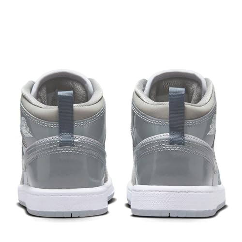 Jordan Air Jordan 1 Mid SE in White, Cool Grey, and Med Grey