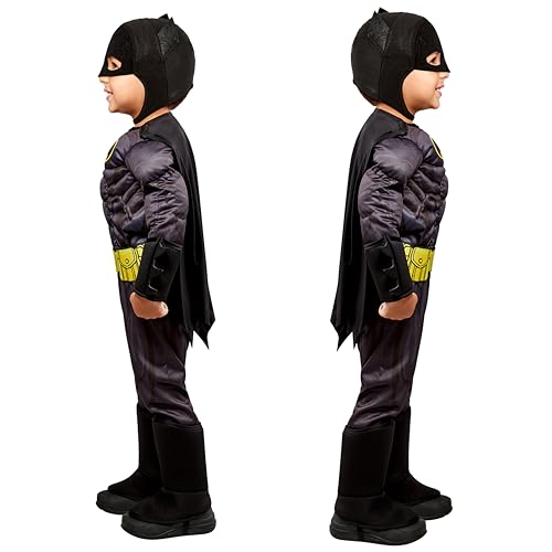 DC Comics Superheroes: Batman Costume for Kids by Rubies, Boy's XS