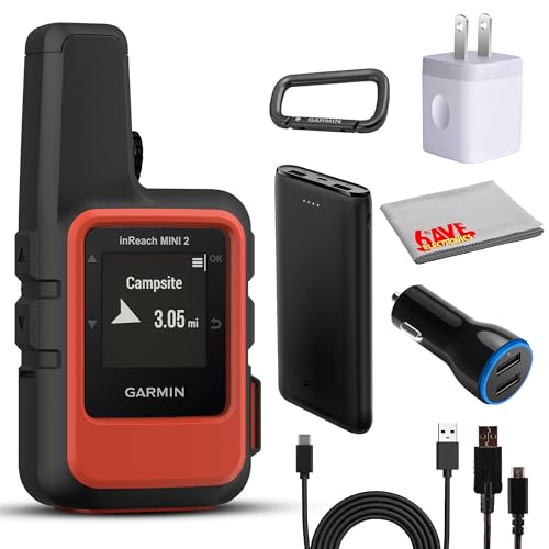 Garmin inReach Mini 2 Satellite Communicator, Lightweight Compact Rugged Design, Portable GPS Handheld for Hiking, Two-Way...