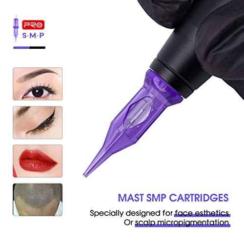Mast Pro Smp Professional Cartridges Tattoo Needles 3 Round Liner 0.25MM Needles for Permanent Makeup Hair Scalp 0803RL