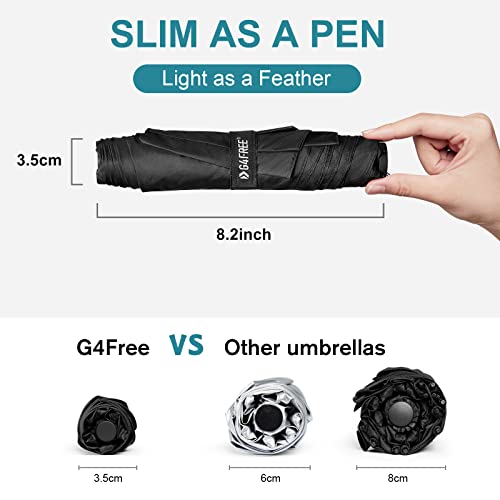 G4Free 43 Inch Mini Travel Umbrella Compact Ultralight UPF 50+ UV Protection Carbon Fiber Super Slim Small Umbrella, Weigh...