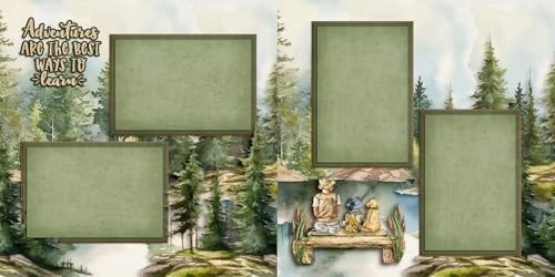 Adventures Fishing - Premade Scrapbook Pages - EZ Layout 25-558