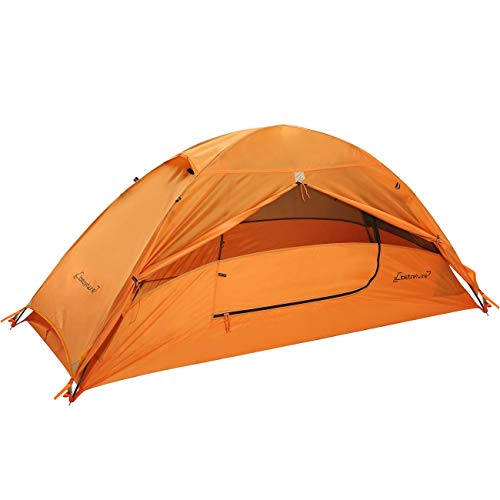 Clostnature Ultralight One Person Backpacking Tent - Hiking Tent for Solo, Single Person with Tri-Beam Aluminium Stakes