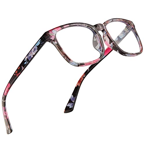 Jectieey Reading Glasses for Women Men - Blue Light Blocking UV Filter Readers, Anti Eyestrain Eyeglasses