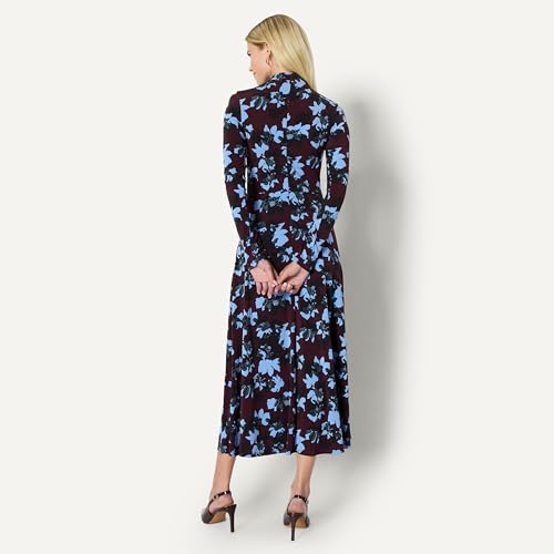 Amazon Essentials (Demi's Pick) Women's Fit and Flare Long-Sleeved Short Maxi Dress