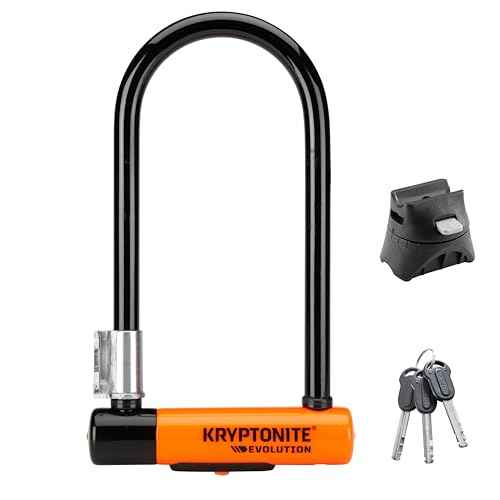 Kryptonite Evolution Standard U-Lock, 4x9 inches, Black, 3.5 pounds