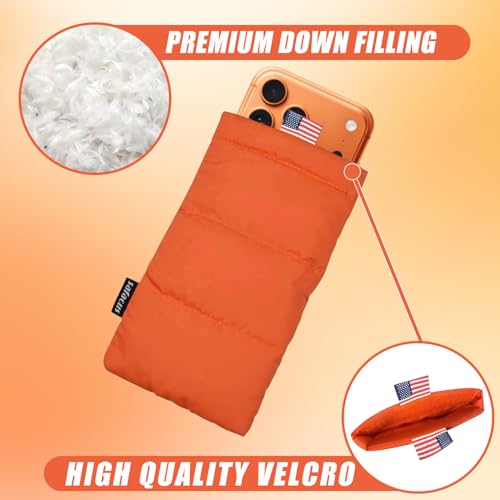 SAFACUS Thermal Phone Case Prevent OVERHEATING in The Sun, Cellphone Pouch for Camping Prevents Freezing, Extends Battery ...