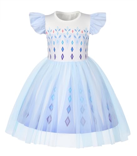 HenzWorld Princess Dress up for Girls Birthday Party Outfits Halloween Costumes for Kids Princess Costumes Tulle Tutu Dress