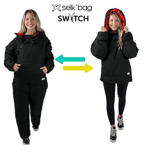 Selk'bag SWYTCH Lite Wearable Sleeping Bag & Jacket | 2-in-1, Lightweight, Eco-Friendly, 40°F for Camping & Travel