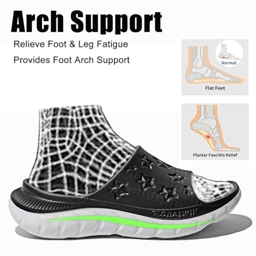 GLOBALWIN Sports Recovery Slides for Women Ava Sports Sandals With Comfortable Arch Support Indoor Outdoor Cloud Slippers ...