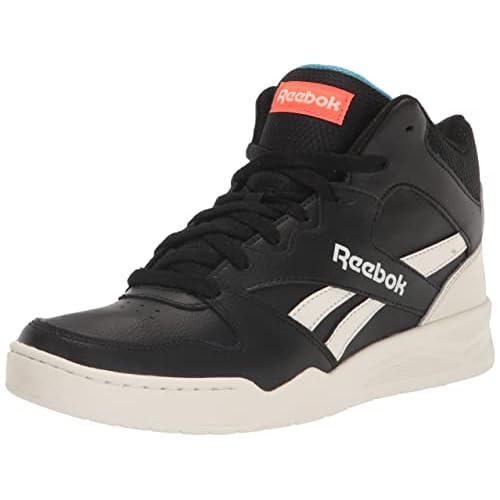 Reebok Men's BB4500 Hi High Top Basketball Shoe, Black/Chalk/Radiant Aqua, 9.5