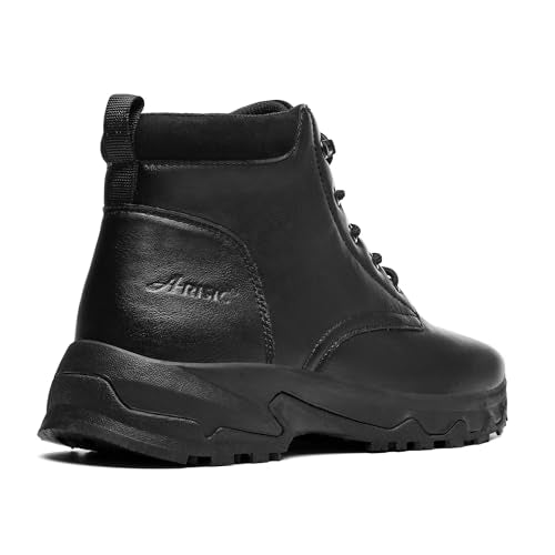THEXCL Non Slip Work Shoes for Men Slip Resistant Leather Boots Waterproof, Slip Proof, Comfortable Outdoor Walking Shoes ...