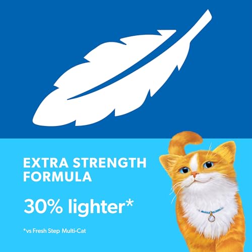 Fresh Step Light Weight Advanced Extreme Cat Litter with Febreze Freshness, Extra Strength Formula Clumping Litter, 25 lb...