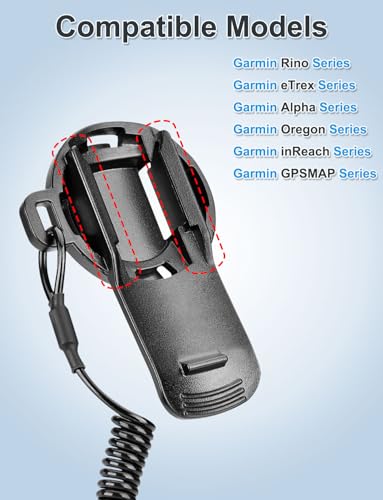 Lamborsafe Backpack Tether for Garmin Handheld GPS Mount Accessories for Garmin InReach, Etrex, Rino, Oregon, Alpha, GPSMA...