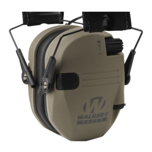 Walker's Razor Slim Ultra Low Profile Compact Design Adjustable Range Shooting Hunting Hearing Protection Electronic Earmuffs