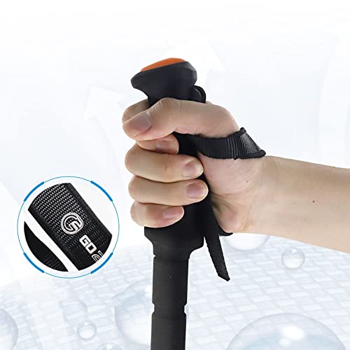 WEBUP Carbon Fiber Hiking Poles Collapsible Trekking Poles for Camping, Floading Walking Pole for Hiking, Ultralight Walki...