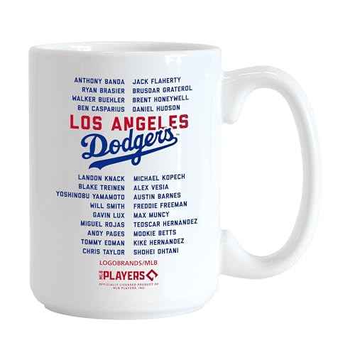 Los Angeles Dodgers 2024 World Series Champions 15 Ounce Roster Coffee Mug