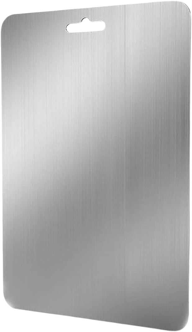 Premium Stainless Steel Cutting Board – Ultra-Durable, Lightweight, Knife-Friendly Surface, Heat & Stain Resistant, and Do...