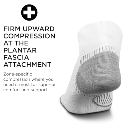 Feetures Plantar Fasciitis Relief Ultra Light Cushion Ankle Sock - Tab Socks with Heel Tab