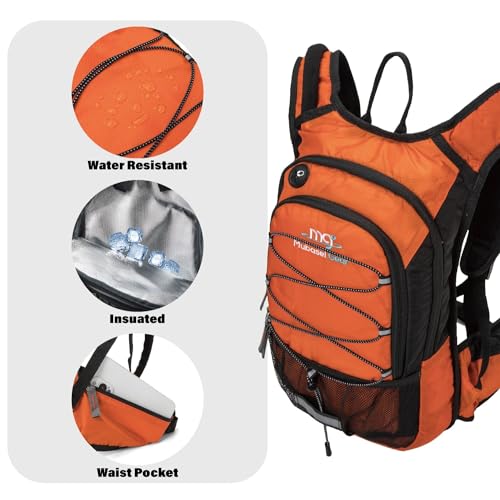 15L Insulated Hydration Backpack Pack with 2L Water Bladder Lightweight Hiking Backpack Bag for Women Men Daypack for Hiki...