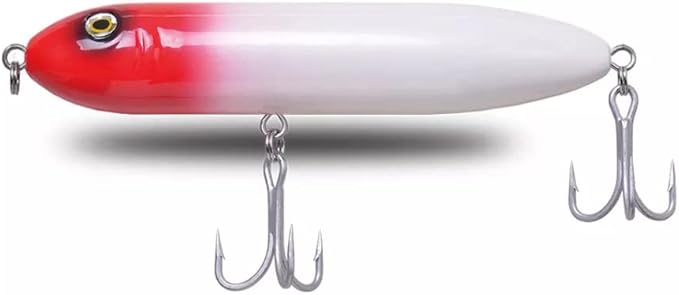 PBFish Topwater Spook Fishing Lure for Big Striped Bass 6.5 Inches Loud Rattle Walk The Dog Action Cast Far Floating Stron...