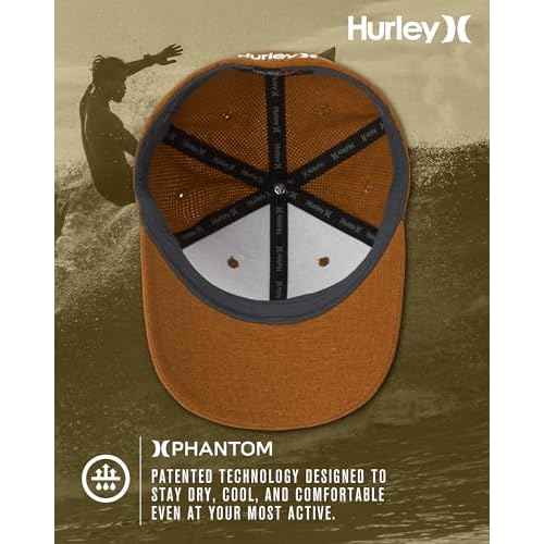 Hurley Men's Caps - Phantom Flexfit Baseball Cap - Fitted Hats for Men (S-XL)