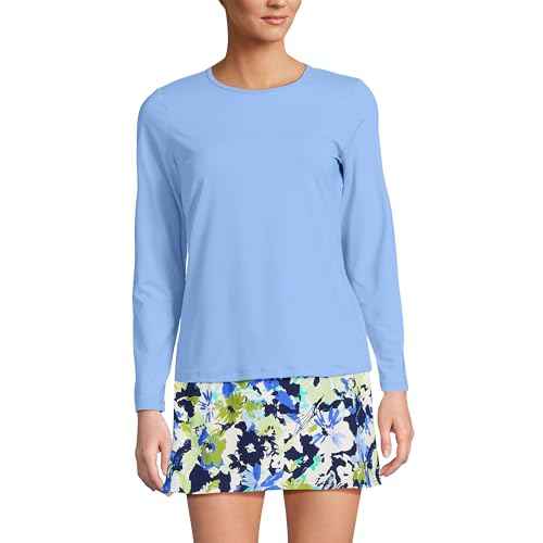 Lands' End Women's Sunshade UPF 50 Long Sleeve Relaxed Rash Guard