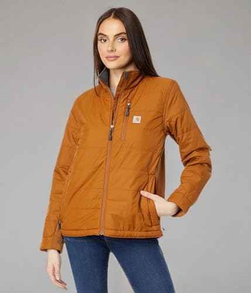 Carhartt Women's Rain Defender Relaxed Fit Lightweight Insulated Jacket, Carhartt Brown, X-Small