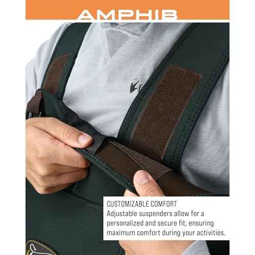 FROGG TOGGS Men's Amphib Stockingfoot Neoprene Waterproof Fishing Chest Wader for Fishing