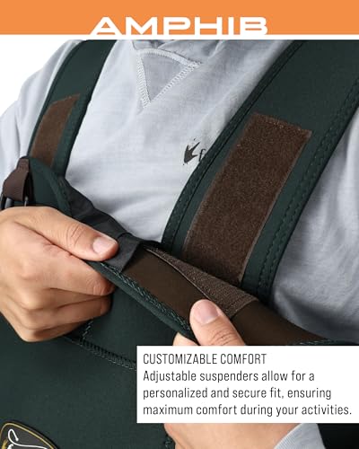 FROGG TOGGS Men's Amphib Stockingfoot Neoprene Waterproof Fishing Chest Wader for Fishing