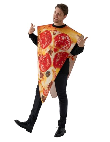 Spooktacular Creations 1PC Adult Couple Pizza Slice Costume for Halloween Taco Costume Cosplay Party, Trick or Treating Ye...