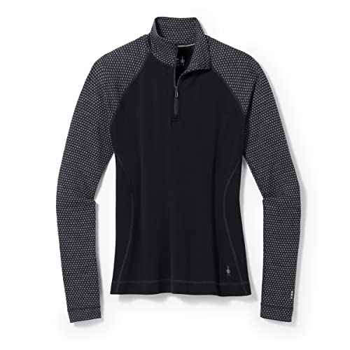 Smartwool Women's Classic Thermal Merino Base Layer Pattern 1/4 Zip