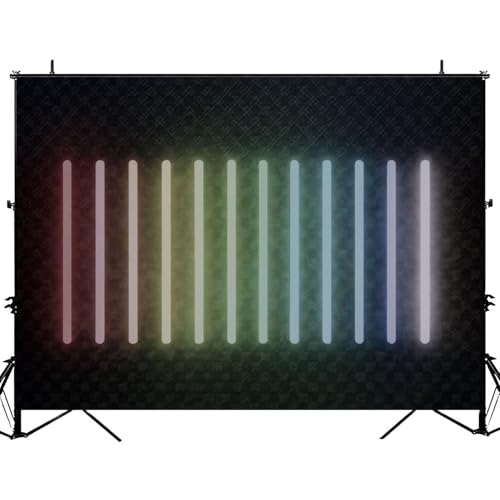 Photography Backdrop Photography Background Neon Glow Stick Different Bright Colors Dark Transparent neon Light for Photos...