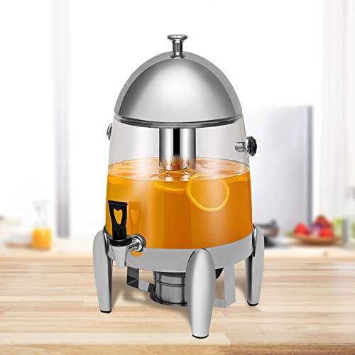 12L/3.2Gal Hot Chocolate Dispenser & Beverage Warmer Machine, Commercial Hot Drink Dispenser with Adjustable Temperature C...