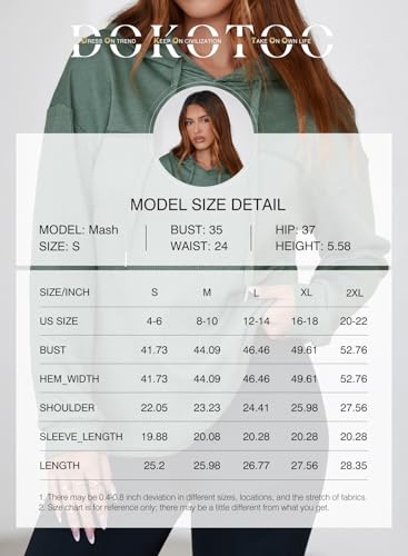 Dokotoo Womens Hoodies Casual Waffle Knit Long Sleeve Drawstring Pullover Sweatshirts Lightweight Hooded Tops