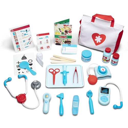 Melissa & Doug Get Well Doctor Kit, 25-Piece Toddler Doctor Play Set, Realistic Pretend Play Toys & Accessories, Preschool...