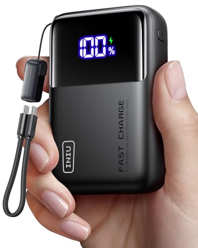 INIU Power Bank, 20000mAh 65W Ultra Compact USB C Laptop Portable Charger, PD QC Fast Charging 3-Output External Battery P...