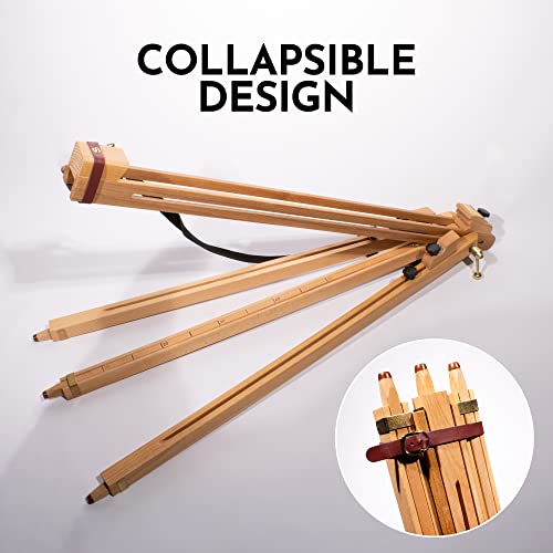 Daler-Rowney St. Paul's Easel - Wooden Easel Stand for Professional and Student Artists - Secure Canvas Stand for Oil and ...